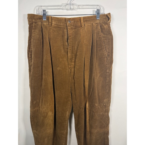 Polo Ralph Lauren Other - Polo Ralph Lauren Vintage Corduroy Pants Mens 35x32 Brown Pleated Made in USA
